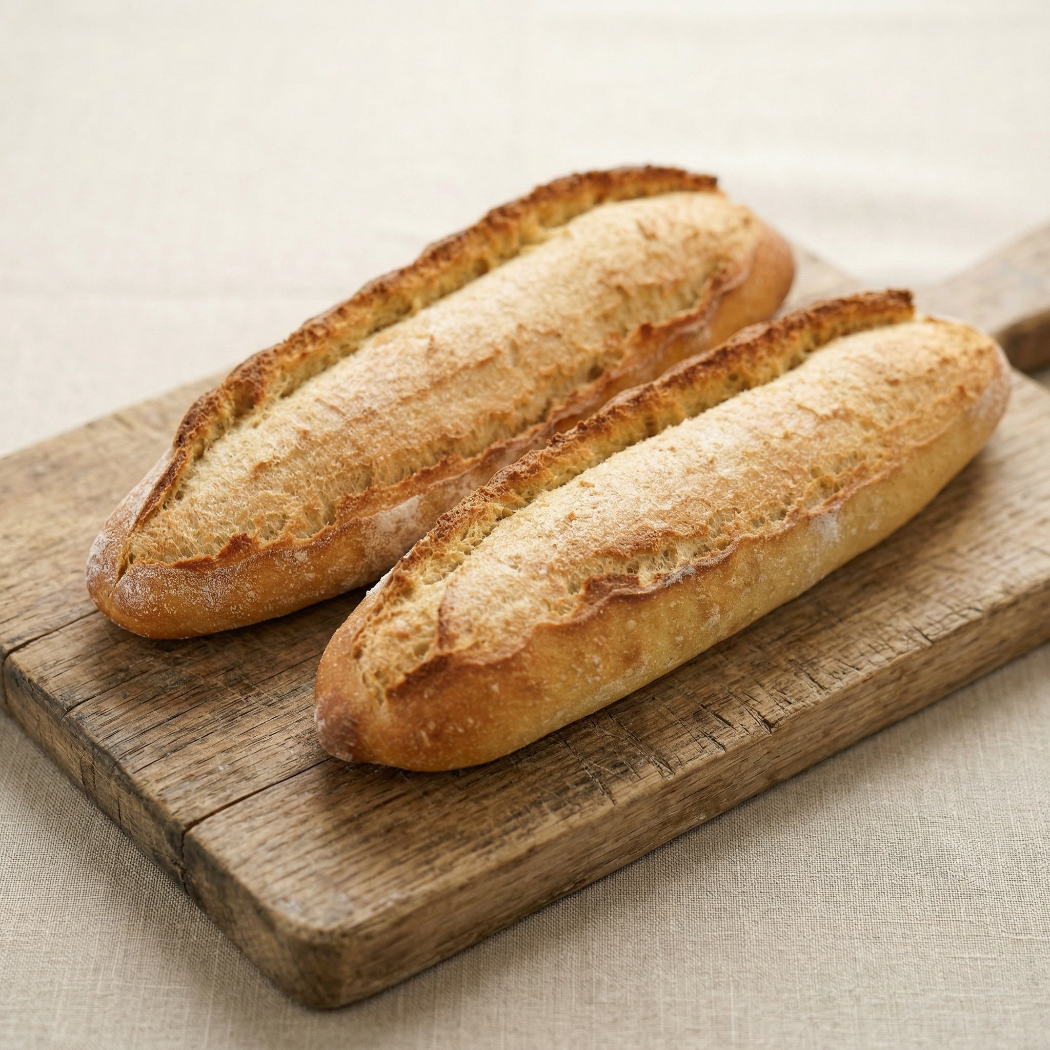 Organic Sourdough Half Baguette - Pack of 2